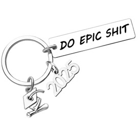 2025 Graduation Gifts Keychain for Women & Men - Inspirational Graduation Keychain for Her, Him, Son, Daughter, Teens - College, High School, Softball Senior Graduation Jewelry Gift