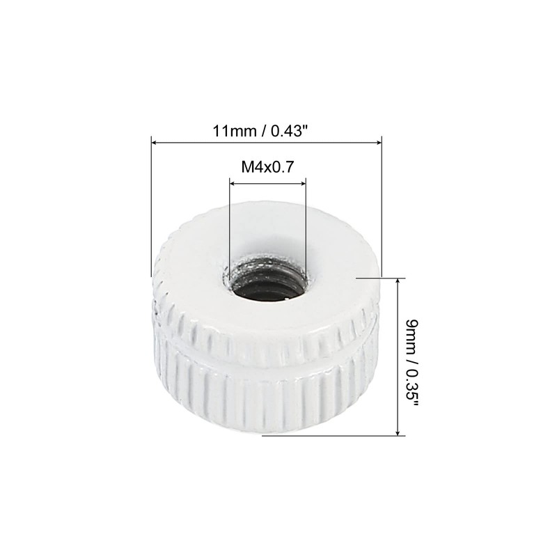 PATIKIL M4 25 Pack Cap Nut Cap Nut Screw Button