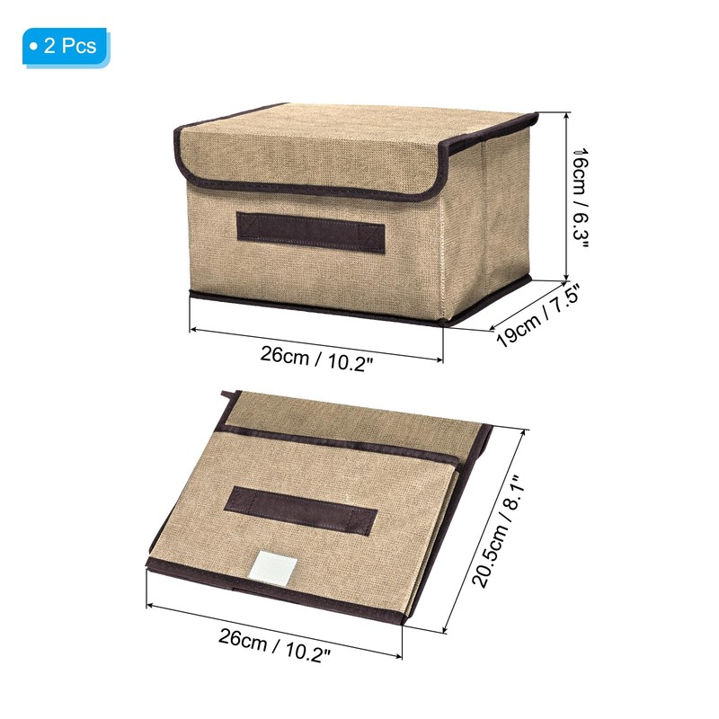 PATIKIL Fabric Collapsible Storage Bin 10.2 x 7.5 x 6.3
