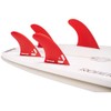 DORSAL Surfboard Fins Quad 4 Set Future Compatible Medium Red