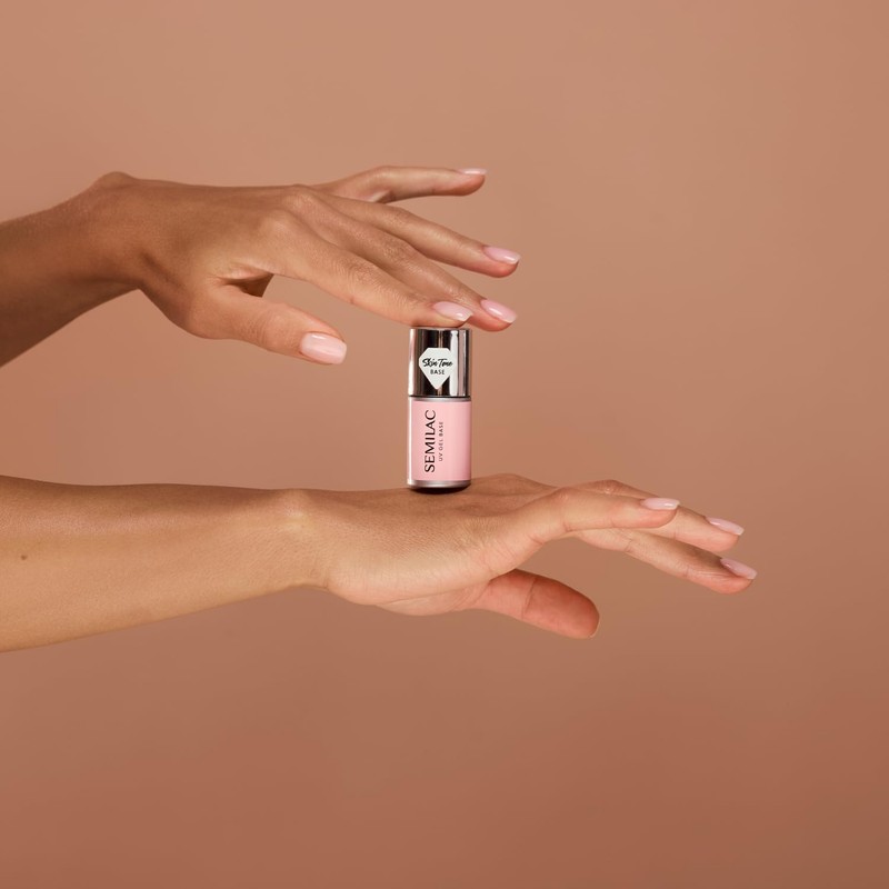 Semilac Skin Tone Cover Base Milky Pink 7 ml
