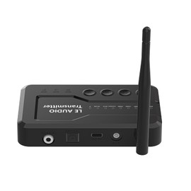 eppfun LE Audio APTX-Lossless/Adaptive Bluetooth 5.3 Transmitter for TV, Bluetooth Audio Adapter with Aux 3.5mm/ Optical/Coaxial, Bluetooth Splitter for Headphone/Airpods/Speaker