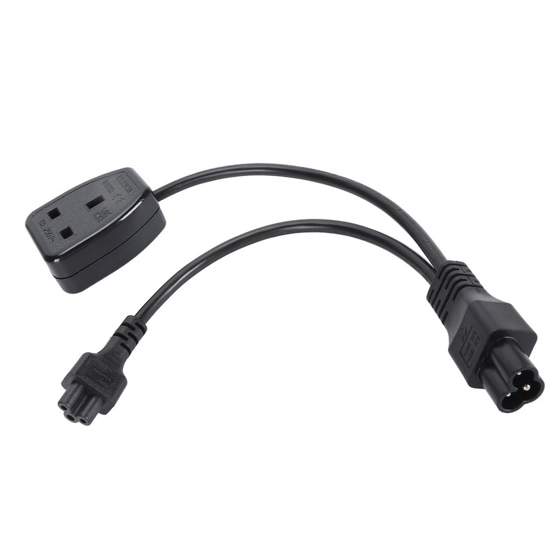 Power Plug Cable 30cm Y Shape IEC320 C6 Male to