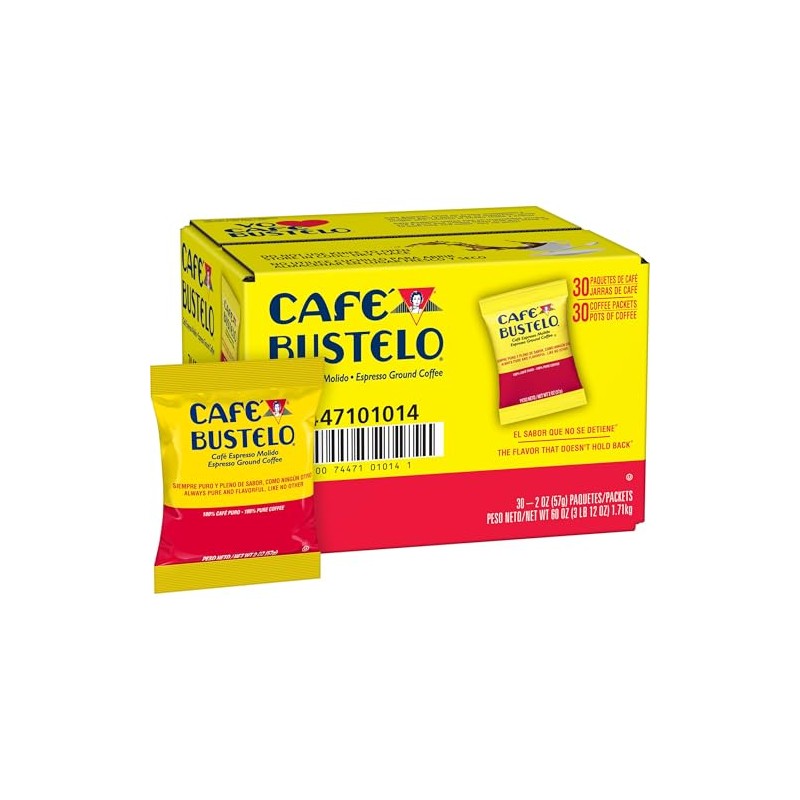 Café Bustelo Coffee Espresso Style Ground Coffee, 30- 2 Ounce