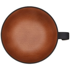 Yamanaka Lacquer Natural Soup Bowl with Handle Black & Brown M17394-9