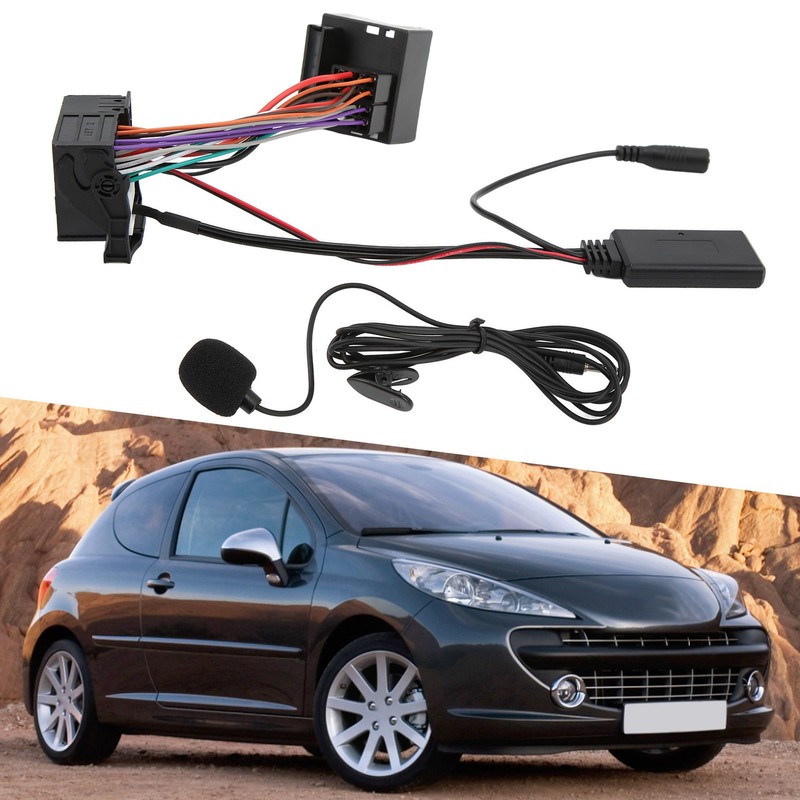 12Pin Bluetooth 5.0 Aux Audio Cable Adapter Microphone Hands Free