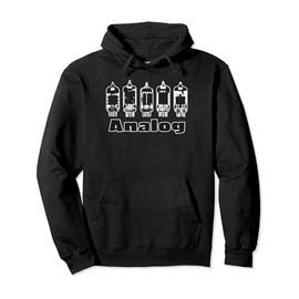 Retro Aesthetic Analog Vacuum Tubes Audio Design Pullover Hoodie