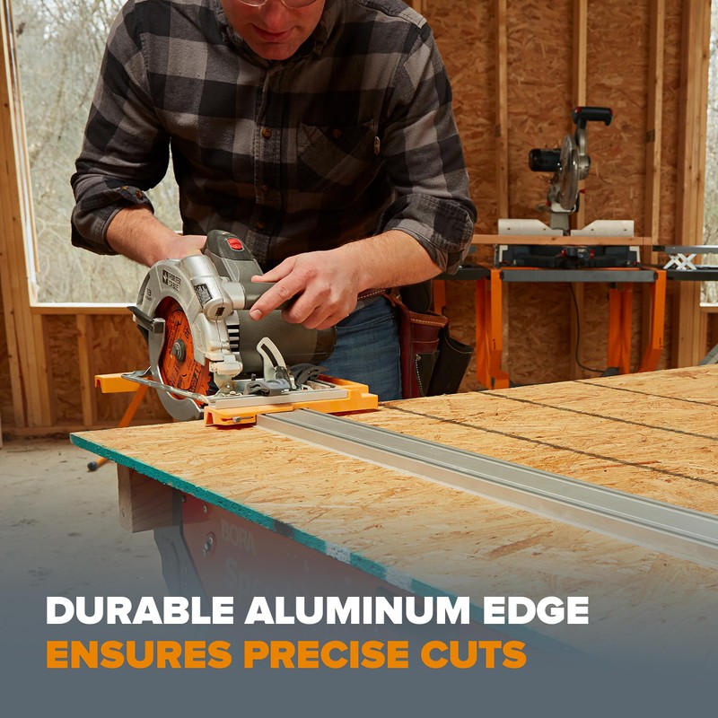 BORA 50” NGX Clamp Edge, Straight Cut Guide for Circular