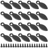 MroMax Frame Turn Button, 0.75 inch Plastic Drop Shape with