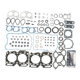 Head Gasket Set - with Intake and Exhaust Manifold Gaskets, Valve Cover Gaskets, Valve Steam Seals, Front Cam Seal, and O-Rings - Compatible with 1996-1999 Subaru Legacy