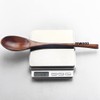 YFWOOD 2 Pcs Spoons Set 22.5cm Natural Wood Lacquered Soup