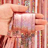 BRAVESHINE Bachelorette Party Decorations Foil Fringe Curtains Tinsel Backdrop -