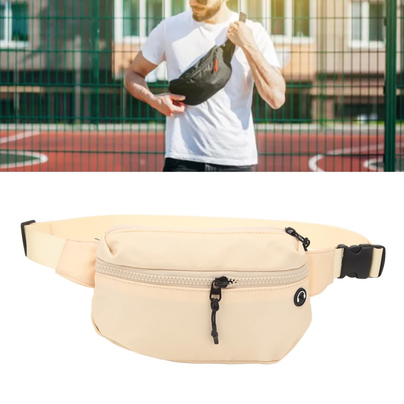Sports Waist Bag Large Capacity Waterproof Nylon Fanny Pack Belt