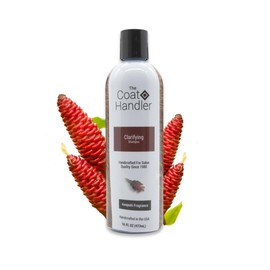 The Coat Handler Clarifying Dog Shampoo, 16 oz - Natural Ingredients, Brightening, Removes Stains and Dirt, Brightens All Coat Colors, Professional Grade Grooming Shampoo, Bulk Concentrated