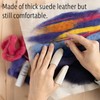 TAORAYO Thimble Finger Protector Craft Sewing Thimble Leather Sewing Tools