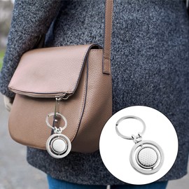 Totority 2PCS Simulation Rotary Balls Key Chains Adorable Sports Player Accessories Durable Pendants for Sports Fans Themed Parties Unique Decorative Key Rings