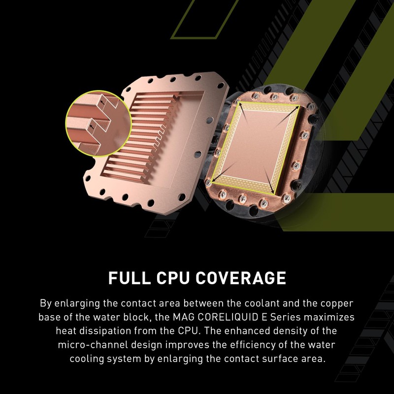 MSI MAG CoreLiquid E360 Black - AIO ARGB CPU Liquid