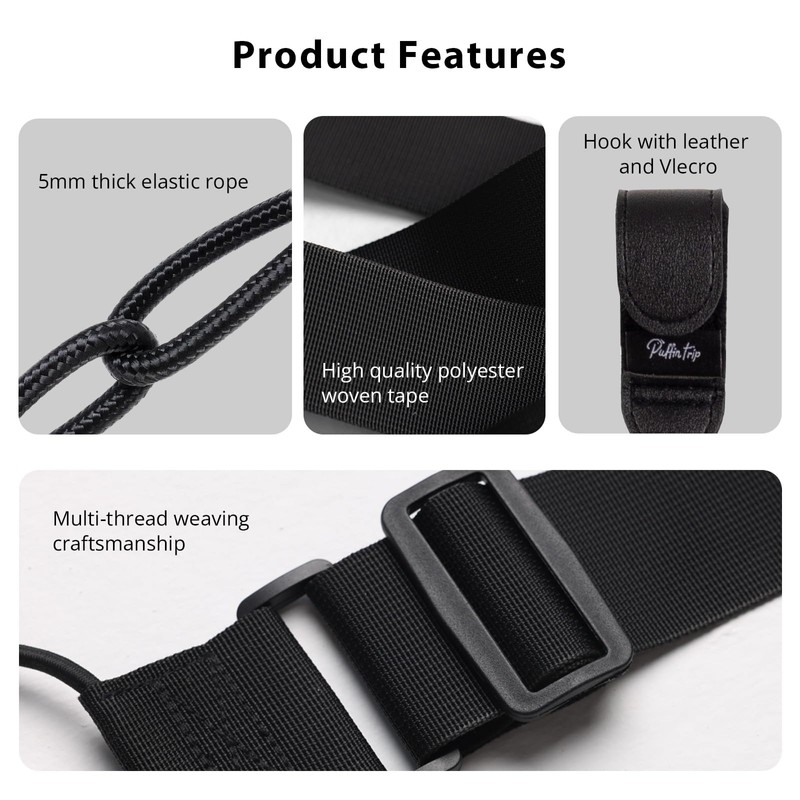 Luggage Strap and Hooks 3PCS for Securing Belongings to Suitcase,
