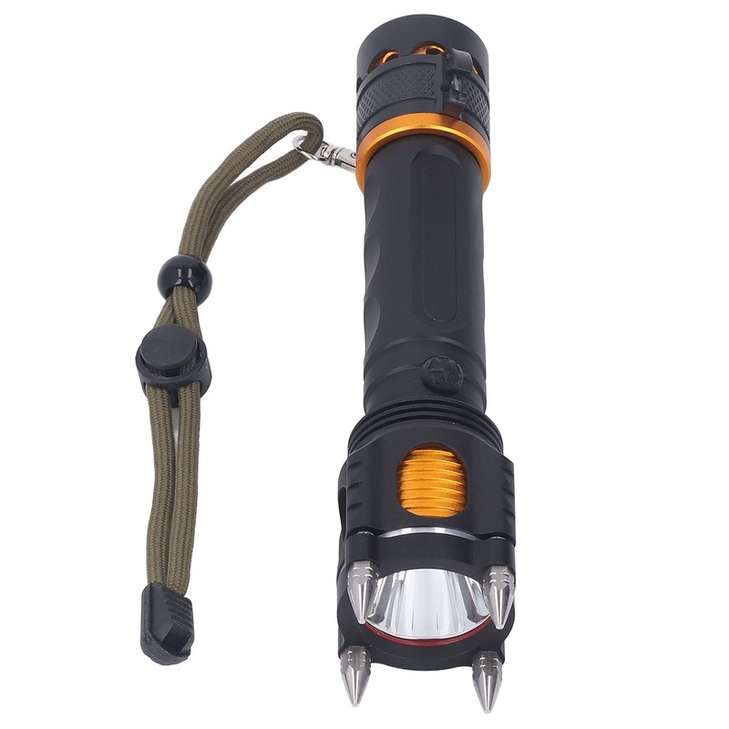 Rechargeable LED Flashlight Self Defense Super Bright Emergency Flashlight for