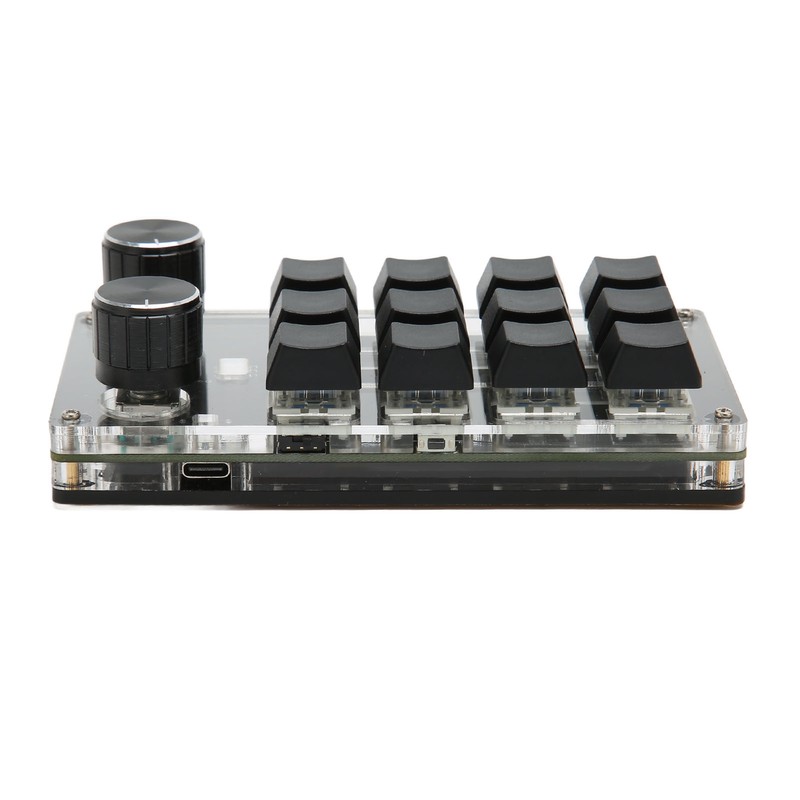Mini Keypad 12 Keys 2 Knobs USB Or BT Connection