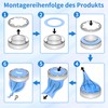 12 Stück Windeleimer Nachfüllkassetten,Windeleimer Nachfüllbeutel, Geruchsdichte Eingedickte, Hervorragende Abdichtung und