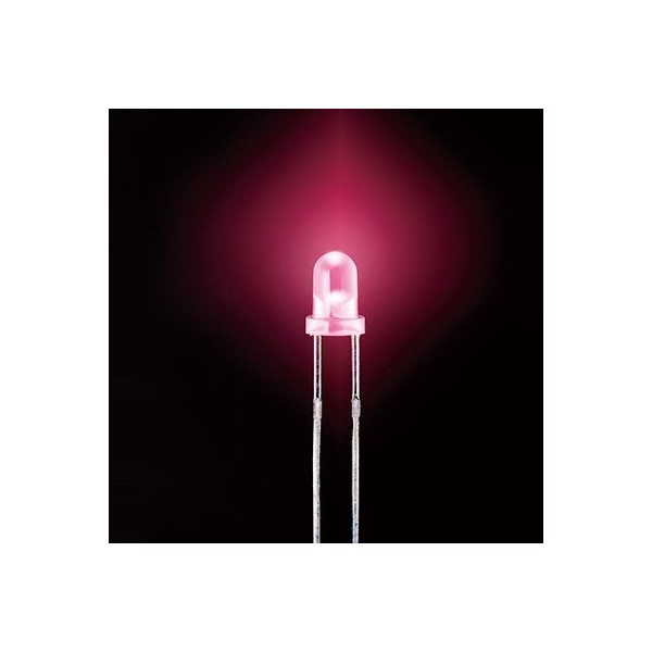 Mineshima HP-23 LED, 0.1 inch (3 mm), Red, Pack of