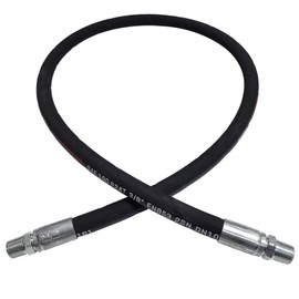 3/8 Hydraulic Hose with 3/8inch NPTF Male Hydraulic Hose Fittings 2 Ends (18inch)