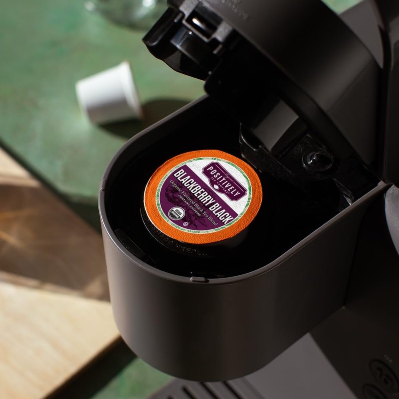 Organic Positively Tea Company, Blackberry Black Tea, K-Cup Compatible, 24