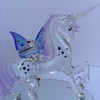 Glass Baron ~ Large Unicorn with Fairy