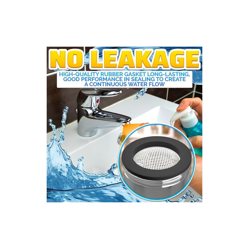4Pcs Bathroom Faucet Aerator Replacement Set 15/16" 24mm, 2.2 GPM