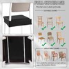 CWK Waterproof PU-Leather Dining Chair Covers Set of 2| Stretchable