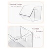 Veefos Garlic Keeper Storage Ginger Container, 3-Pack Small Clear Acrylic