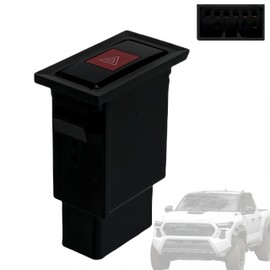 MEILICACY - Botón de interruptor de emergencia para Toyota (1989-1995) 4Runner (1989-1995) Pickup (1995-2004) Tacoma Hazard Light Interruptor de señal OEM: 84332-89110 84332-04020 84332-04030