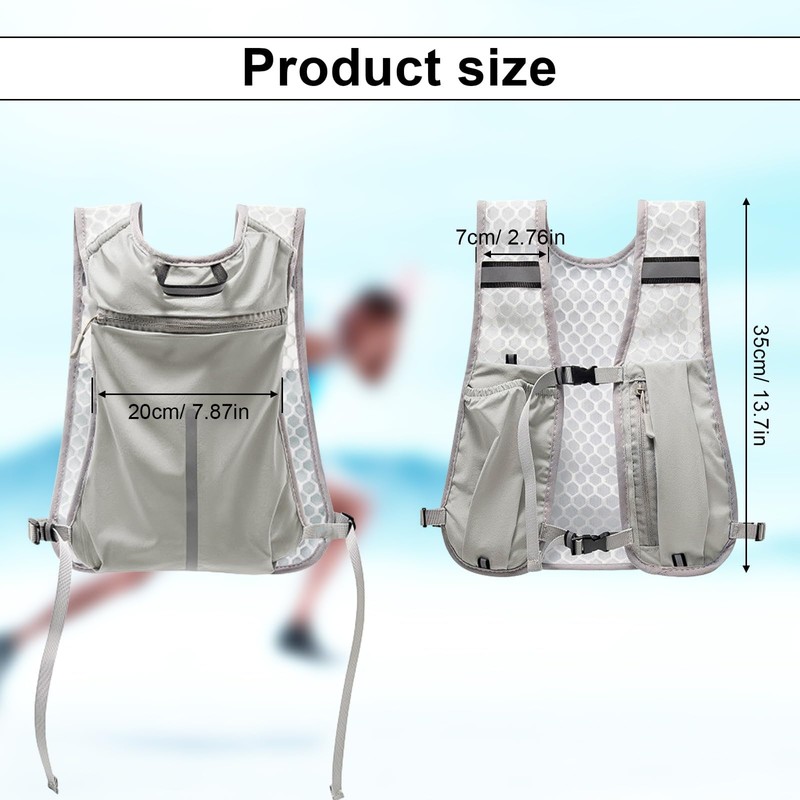 YFaith Running Vest, Adjustable Running Backpack, Women's Lightweight Running Vest