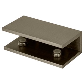 CRL NDC12BN Brushed Nickel No-Drill Clamp for 1/2" Glass