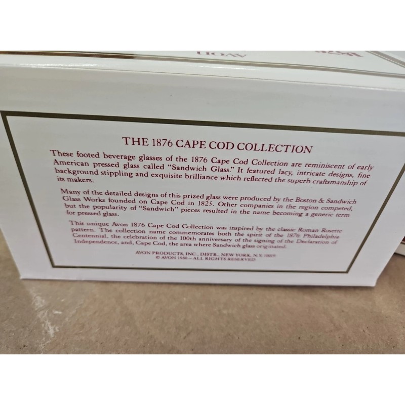 Avon Set of 6 Avon 1876 Cape Cod Collection Ruby