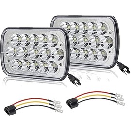 Compatible With Chevy Express Cargo Van 1500 2500 3500 Truck Lights 7''x6 6x7 Inch Super Bright High Low Beam Headlight Pair
