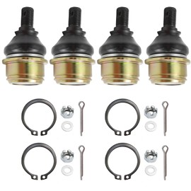 Anxingo 51375-HP5-601 Upper Lower Ball Joint Set Replacement for Honda TRX420 450 500 Foreman Rancher Rubicon 51355-HN0-A01 51355-HN0-A00 4 Pack