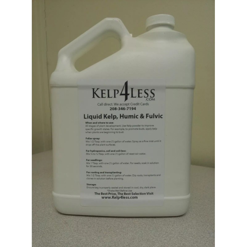 KELP4LESS Organic Gallon Kelp Seaweed Humic Fulvic all in 1
