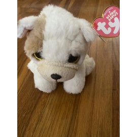 TY Beanie Baby - HOUGHIE the Bull Dog (6 inch) (Extra Ukraine PEACE Tag) MWMTs