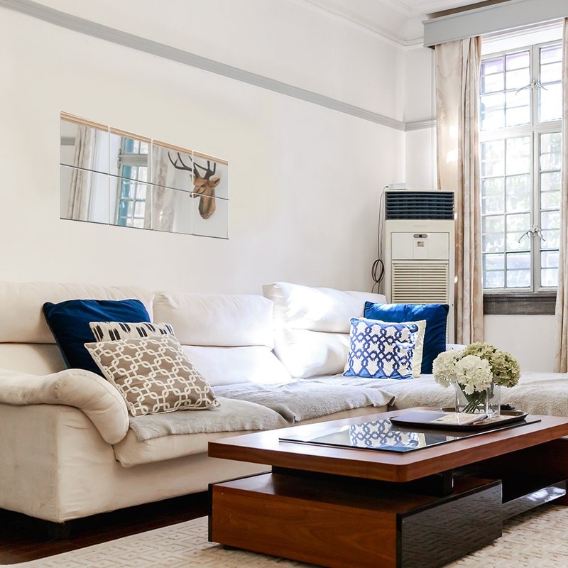 25 Uds Pegatinas de Pared de Espejo Cuadrado DIY, Azulejos