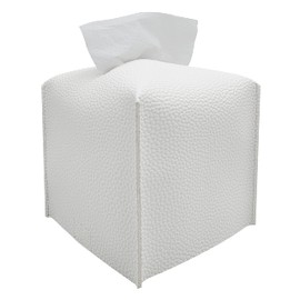 Mythya Portapañuelos de Papel Moda, Caja Dispensadora de Pañuelos, Funda para Caja de Pañuelos, Caja Cuadrada de pañuelos, Bolsa de Almacenamiento Minimalista-Diseñado con Piel Sintética Modern
