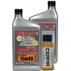 Cermax Diesel Ceramic Synthetic Oil Value Package for 1 to 2.8 Liter Engines 7 Quarts 15w40 Diesel Value Package