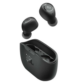 JBL Wave Vibe Buds True Wireless Black Bluetooth Earbuds + Charging Case