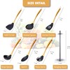 Silicone Cooking Utensils Set, 17pcs Kitchen Utensil Set with Rotatable