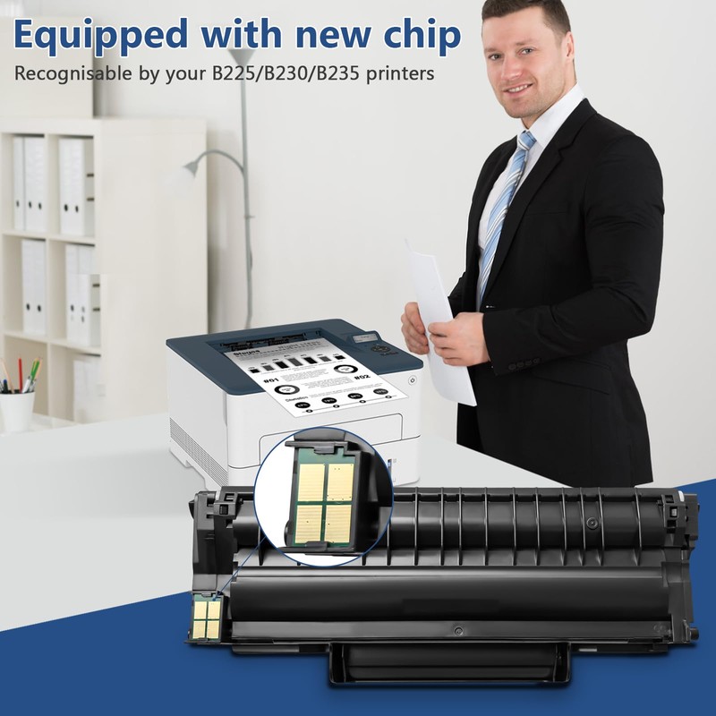 (with Chip) B230/B225/B235 Toner Cartridge 6,000 Pages for Xerox Printers