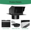 4 inch Roof Vent Cap, Removable Roof Vent, Bathroom Exhaust