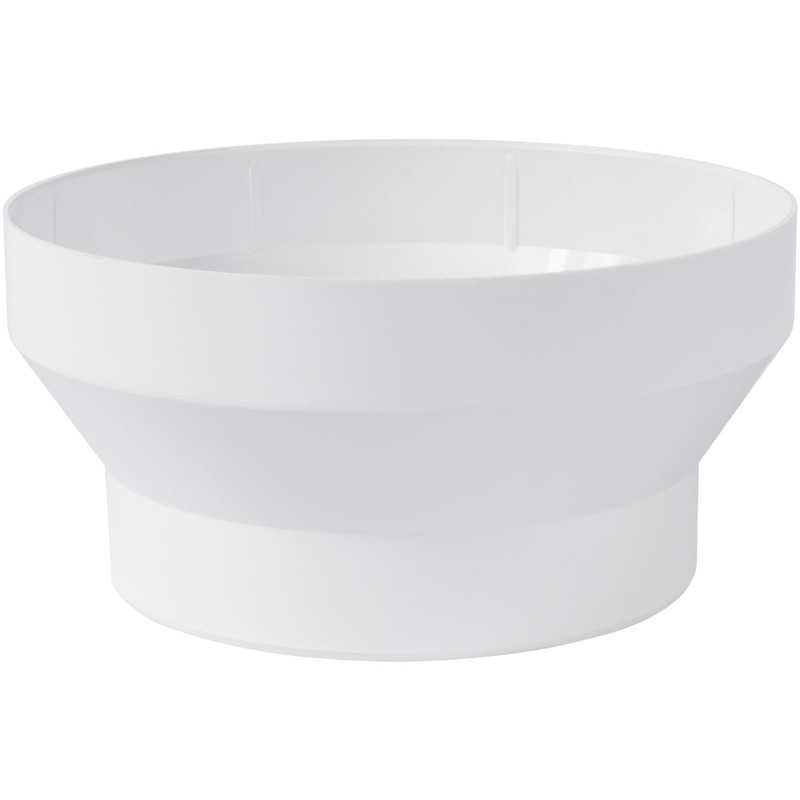 Vent Systems 4" to 5" White Duct Connector Fitting –