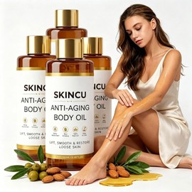 SKINCU Anti Aging Body Oil, Anti-Aging Body Oil Against Sagging Skin, for Face, Arms, Belly & Feet