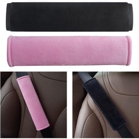 Almohadillas de cinturón de seguridad para protector de cinturón de seguridad de coche, suaves y cómodas, cubren la correa del hombro, ayudan a proteger el cuello